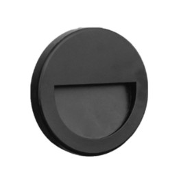 Luminaire Sailli mural Rond balisage 3w 3000K  Noir 15mm IP65 LAES