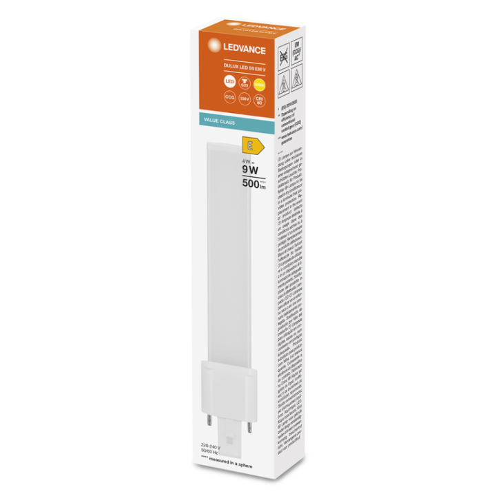 G23 Ampoule DULUX LED 4w = 9w 3000K 220-240v EM Ledvance