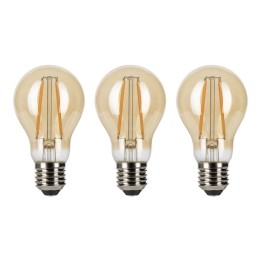 BAI EcoPack 3pcs LED Filament Standard A60 E27 8W 2200K Or 720lm (54W)