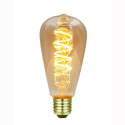 E27 Poirette led effet Filament 4w ST64 Vintage 2200K 240V LAES