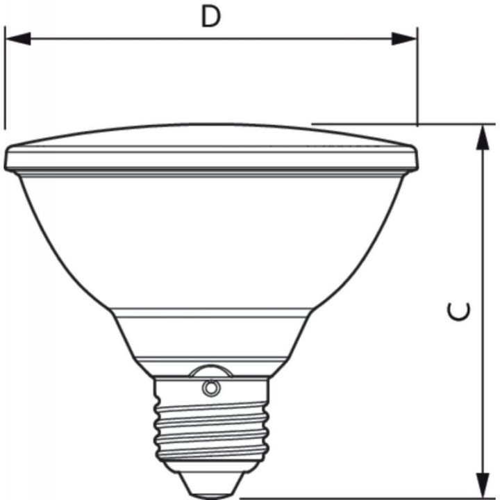 E27 PAR30S led 9,5w = 75W 4000K 940 25° Dimmable  Philips