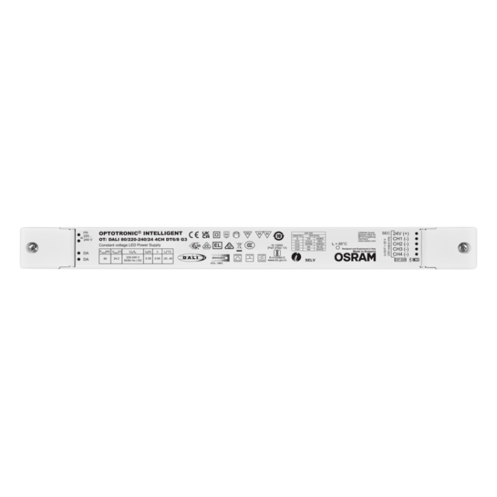 OTI DALI 80/220-240/24 4CHDT6/8 OSRAM Driver LED DALI 24V pour rubans 