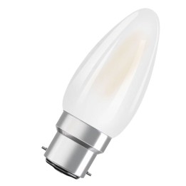 B22 Flamme dépolie LED 3,4w = 40w 927 effet filament dimmable 230v Led
