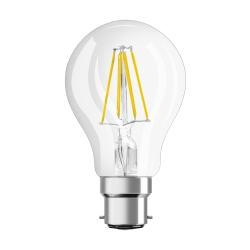 B22 Standard Claire LED PFM 4w =40w 827 Effet filament 230v Ledvance