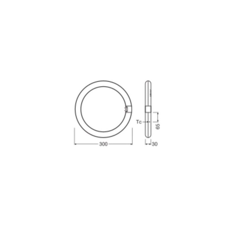 G10Q LED Circline T9 18,3w = 32w 840 220-240v Ledvance