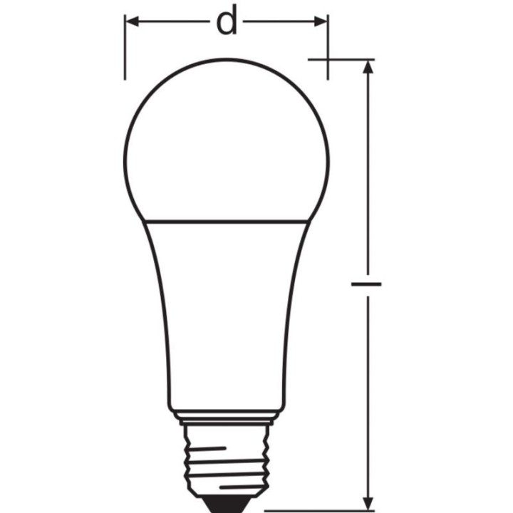 E27 Ampoule led standard Dépolie 20w = 150w 2700K 827 230v Dimmable Le