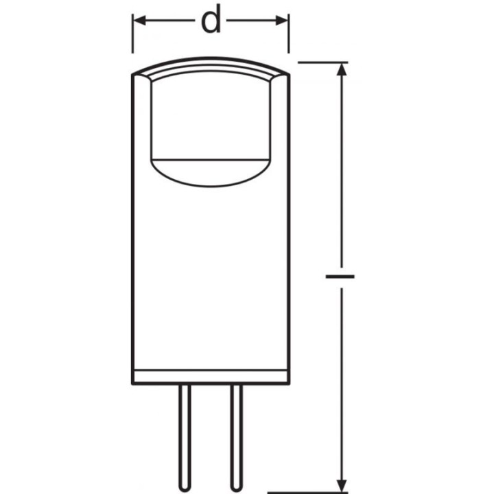 G4 Capsule Led PFM Claire 1,8w = 20w 827 12v Ledvance