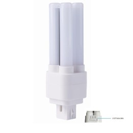 G24D3 LED bulb 15w CCT 3000/4000/6000 360° 100-277v 175mm 
