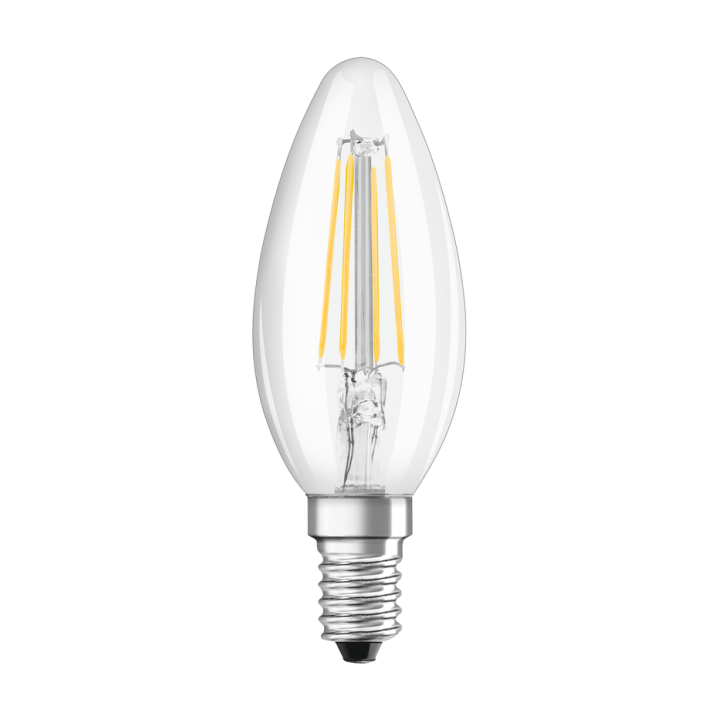 E14 Clear LED Flame 4.2w = 40w 927 CRI97 Ledvance Filament Effect