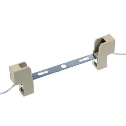 Douille R7S 118mm 6A 250v 250°C Equerre Acier avec câble 25cm