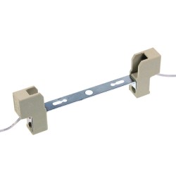 Base R7S 118mm 6A 250v 350°C square steel with cable 25cm SQ62