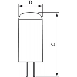 GY6.35 LED CorePro Capsule Claire 1,8w = 20w 830 Philips