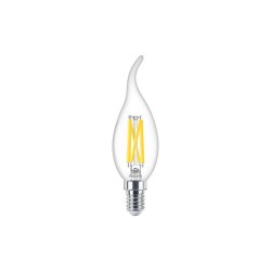 E14 Flamme coup de vent claire LED 3,4w = 40w 927 effet filament dimmable 230v Philips