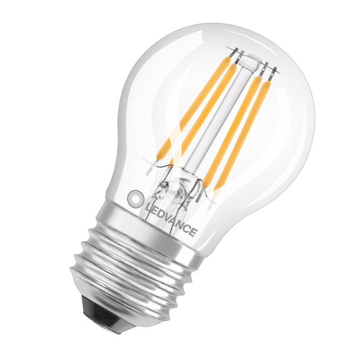 E27 Sphérique Claire LED 3,4w = 40w 927 effet filament dimmable 230v