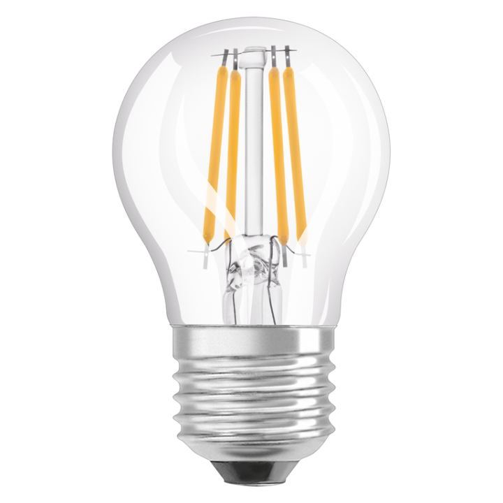 E27 Spherical Clear LED 3.4w = 40w 927 dimmable filament effect 230v
