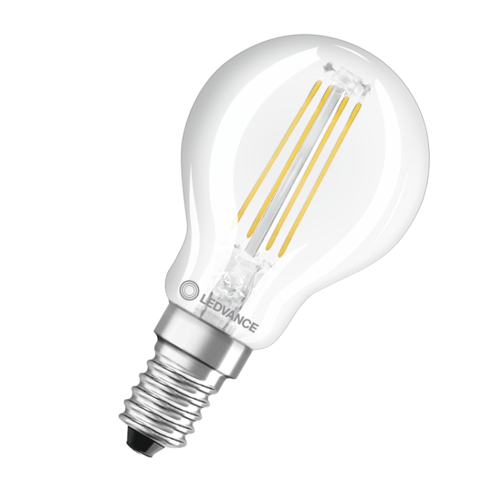 E14 Sphérique Claire LED 3,4w = 40w 940 effet filament dimmable 230v