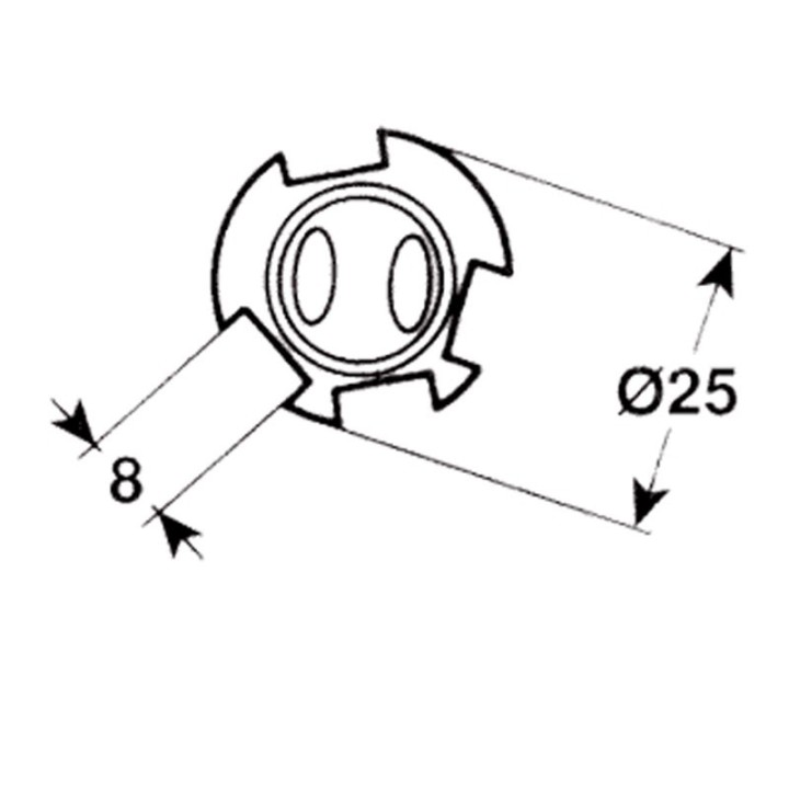 P25D/4  Tube Claire  6V 15W LT77Z