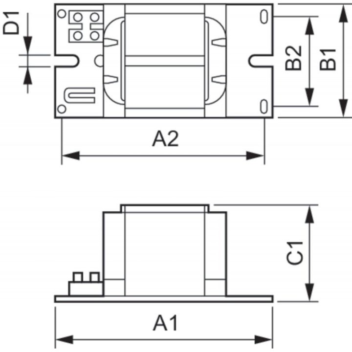 Ballast ferromagnétique BSN 400 K407-A2-ITS 230/240V 50Hz BC3