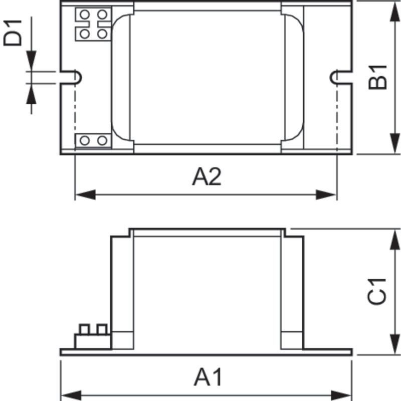 Ballast ferromagnétique BHL 250 K307-A2 230/240V 50Hz BC2-134