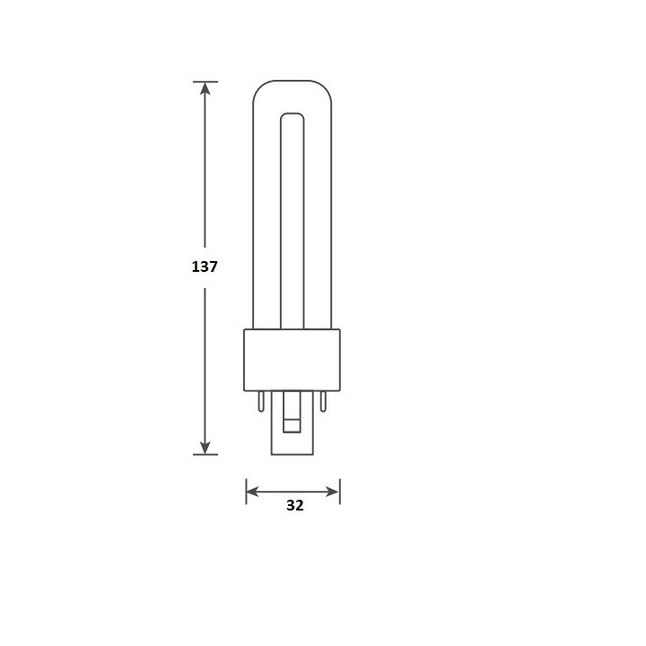G23 2-pins TC-S LED 3w = 7w 4000K 230V-240V 270°