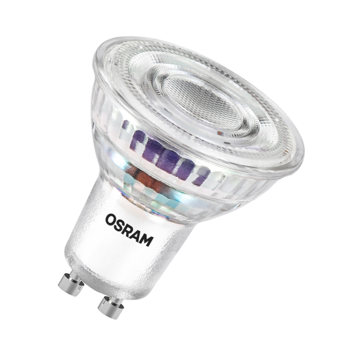 GU10 Spot led PAR16 90 4,7w = 90w 840 4000K 100° Energie A Verre Osram