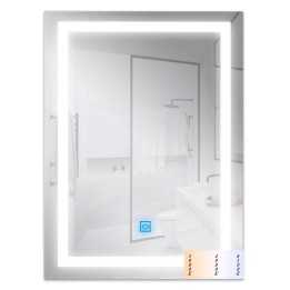 Miroir de salle de bain ou salle d'eau 15w led CCT Inter sensitif 230v
