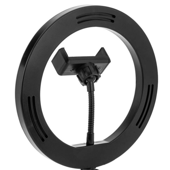 Anneau de lumière led 12w Noir sur chargeur 5vdc pour influenceur