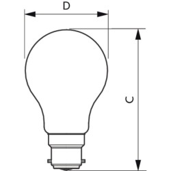 B22 Standard CorePro Bulb LED 7,5w = 60w 930 Philips