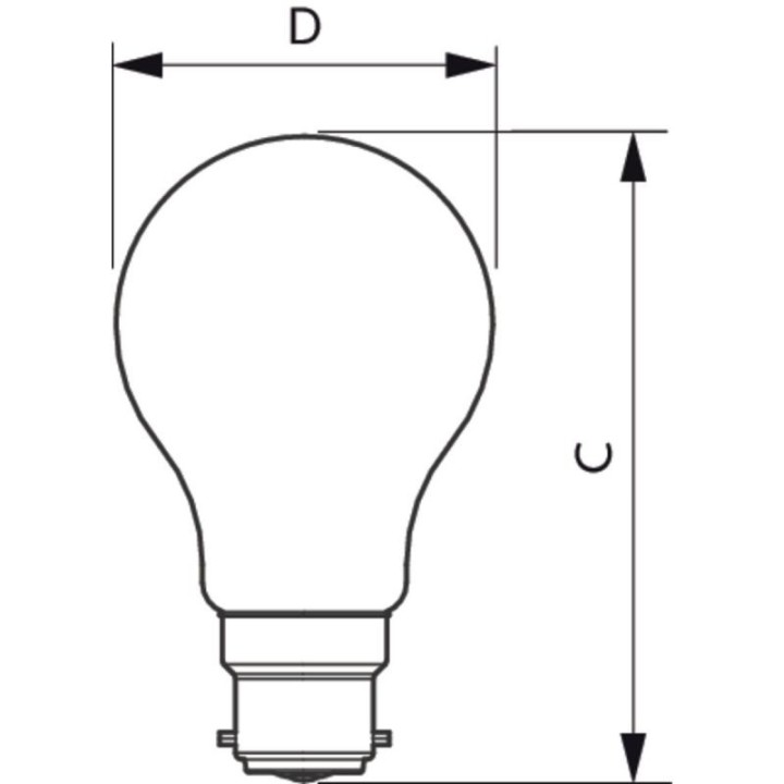 B22 Standard CorePro Bulb LED 7,5w = 60w 930 Philips