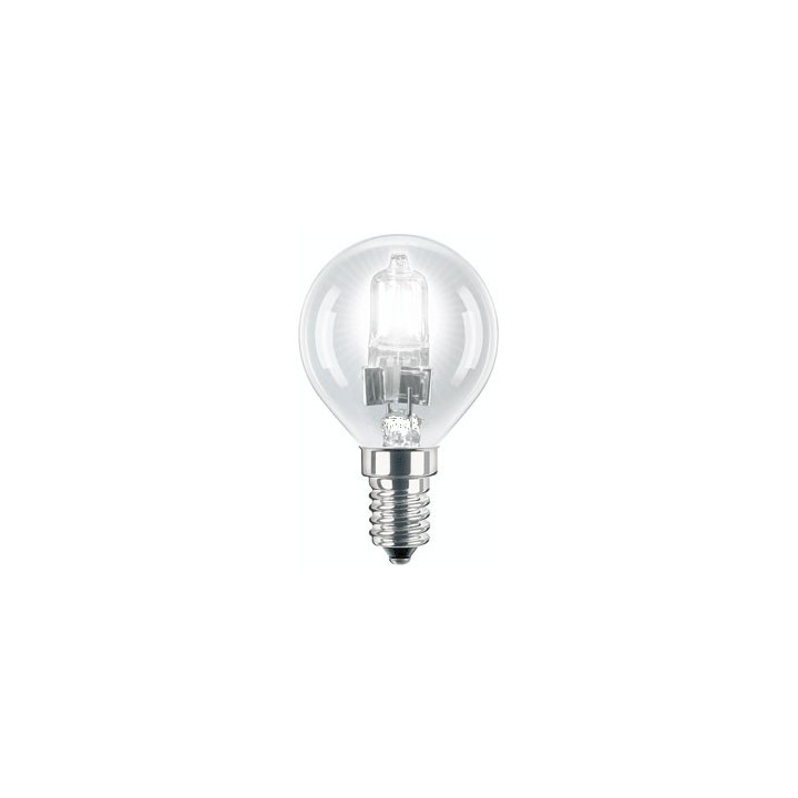 E14 Ball Halogen Clear 28w = 37w 230v