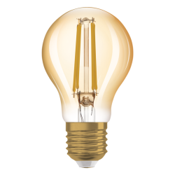 E27  Standard LED 1906 Effet Filament Doré 7,5W 2400K Osram