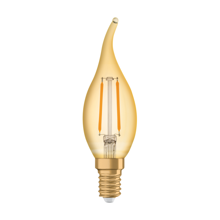 E14 Flamme LED 1906 Coup de Vent Effet Filament 1,5W 120lm