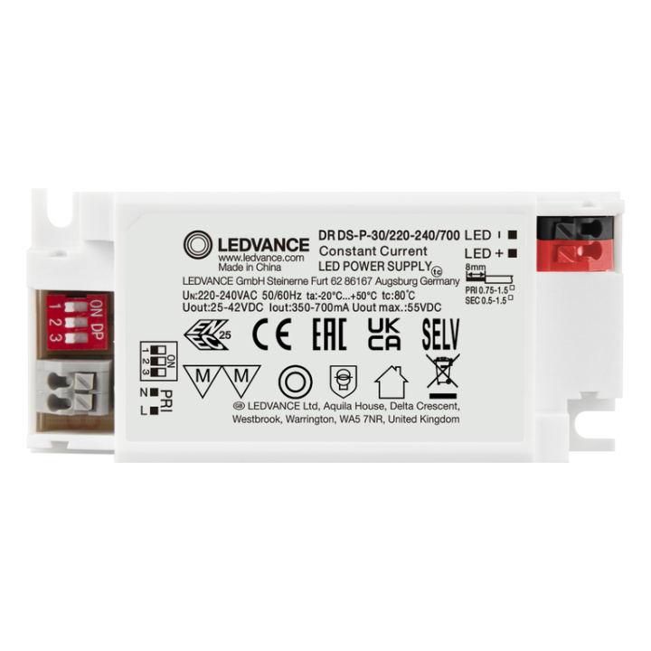 DRIVER LED PERFORMANCE COURANT CONSTANT 30W 350/400/450/500/550/600/650/700mA