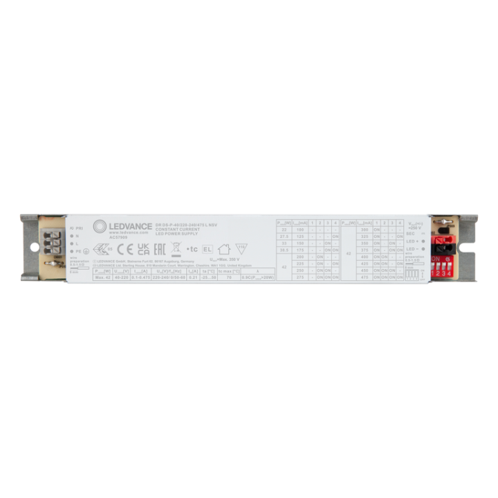 DRIVER LED PERFORMANCE COURANT CONSTANT 40W  100...475 mA