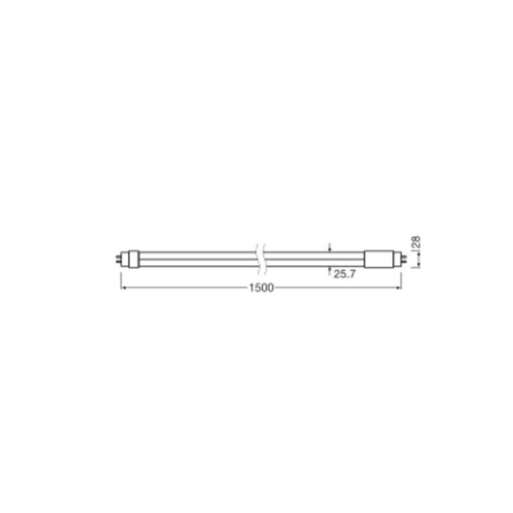 G13 LED TUBE T8 EM58 Ultra Output 22w =58w 840 1500mm Ledvance 