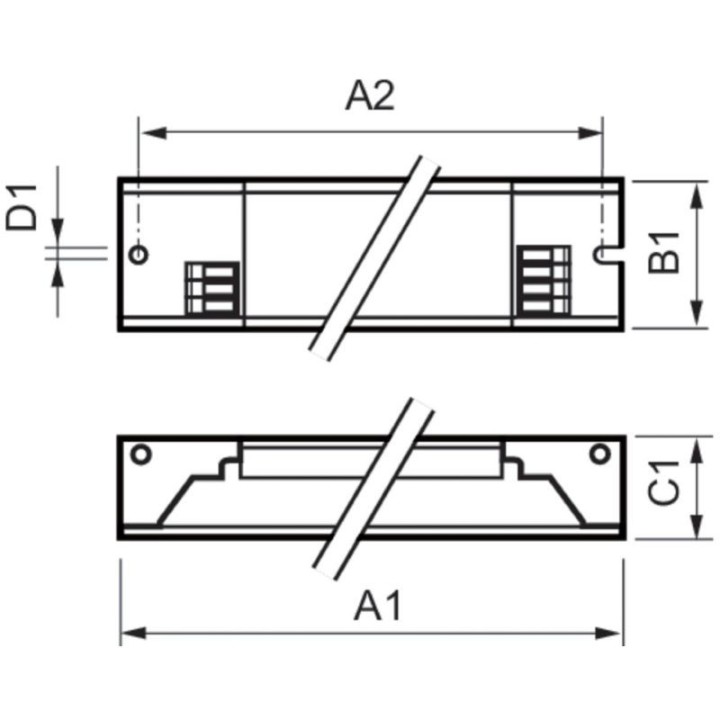 Ballast electronique HF-P 154/155 TL5 HO/PLL III 220-240V IDC