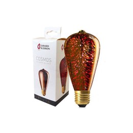 E27 Poirette ST64 Edison Argent Explosion matière Cosmos 3D 4W 20lm 16