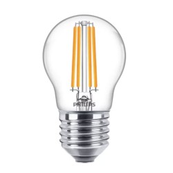 E27 Ball CorPro LEDluster ND 6.5w=60W 2700K /827 Clear 230v PHILIPS