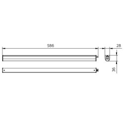 Ledinaire LED Strip 600 BN021C 830 On/Off 10W 960lm TW1
