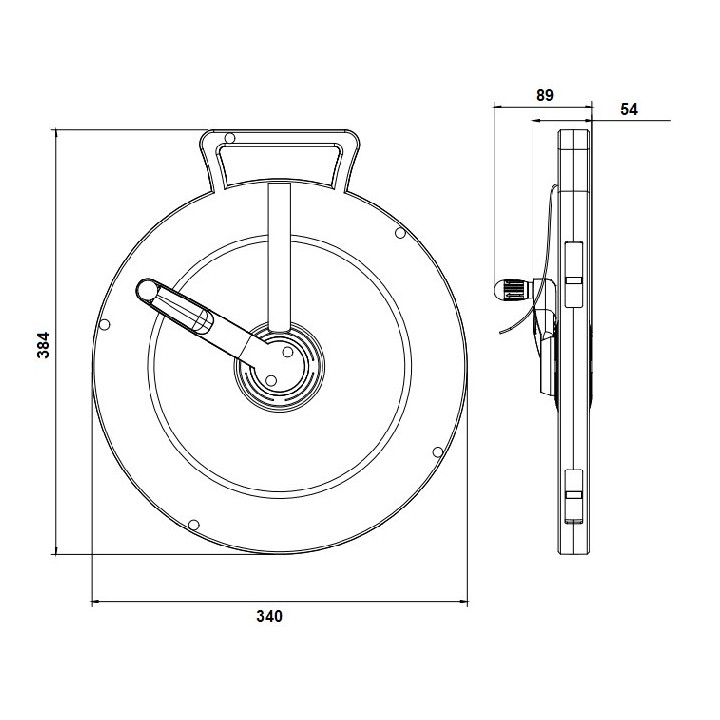 RoBust LED Rope Roll2Go 10m 9W-830lm/m 6500K IP65 + dérouleur portatif
