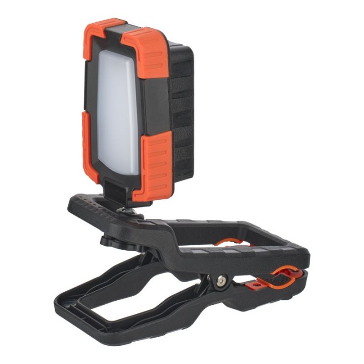 RoBust LED Multi 20W 6500K IP54 IK08 1500lm on clip/clamp - Rechargeab