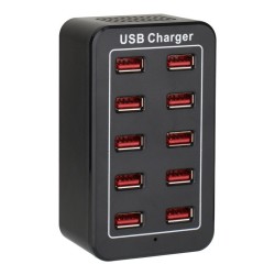 USB-A charger for 10 Charge&Go 50W 5V lamps - 1.5m power cord included