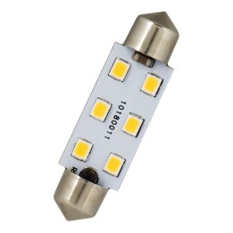 LED Shuttle lamp S8.5 12x42mm 12V 24V 10-30V/DC 1.4W 3000K 100lm 20000