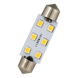 LED Shuttle lamp S8.5 12x42mm 12V 24V 10-30V/DC 1.4W 3000K 100lm 20000