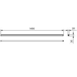 Ledinaire LED Strip 1500 BN021C 830 On/Off 24w 2400lm TW1