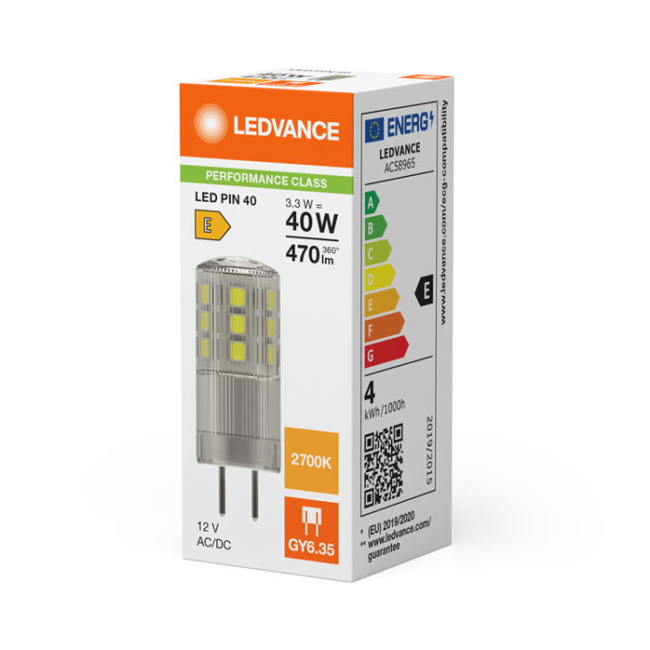 GY6,35 Capsule Led Claire 3,3w = 40w 827 12v Ledvance