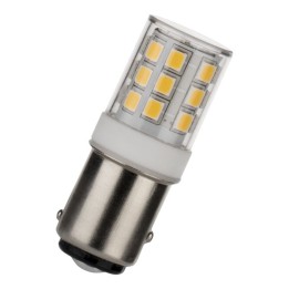 Bay15d LED 12-24V-28V-30V AC/DC 2.5w = 27w 3000K IP65 Navigation 