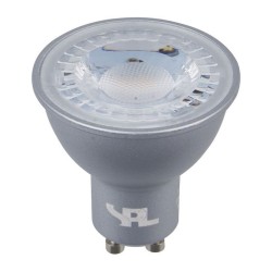GU10 Réflecteur argent Led 6w = 60w 2200K 40° Gradable 220-240V