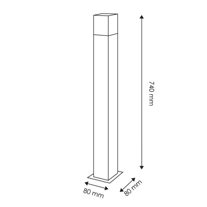 Terminal Base E27 max 40w Height 740mm without lamp