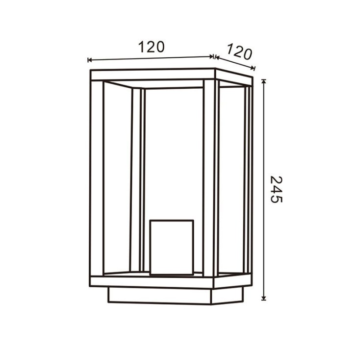 Terminal Base E27 max 40w Height 245mm without lamp